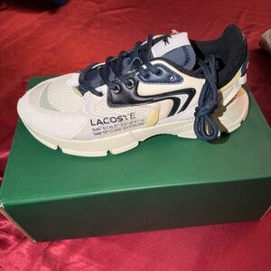 Lacoste Black and Cream Sneakers